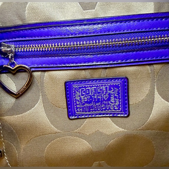 Coach Poppy Signature C Crossbody Bag RARE - Picture 3 of 13
